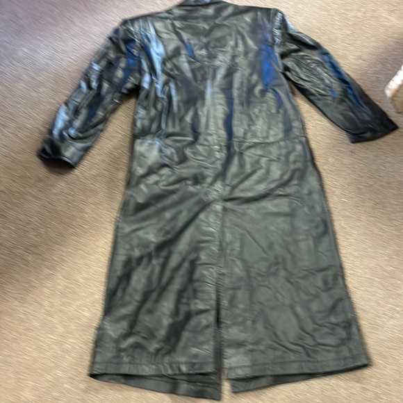 Vintage G-111 Global Identity full length size small vented in back trench coat - Picture 5 of 9